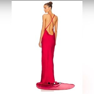 BNWT Norma Kamali Cross Back Gown
